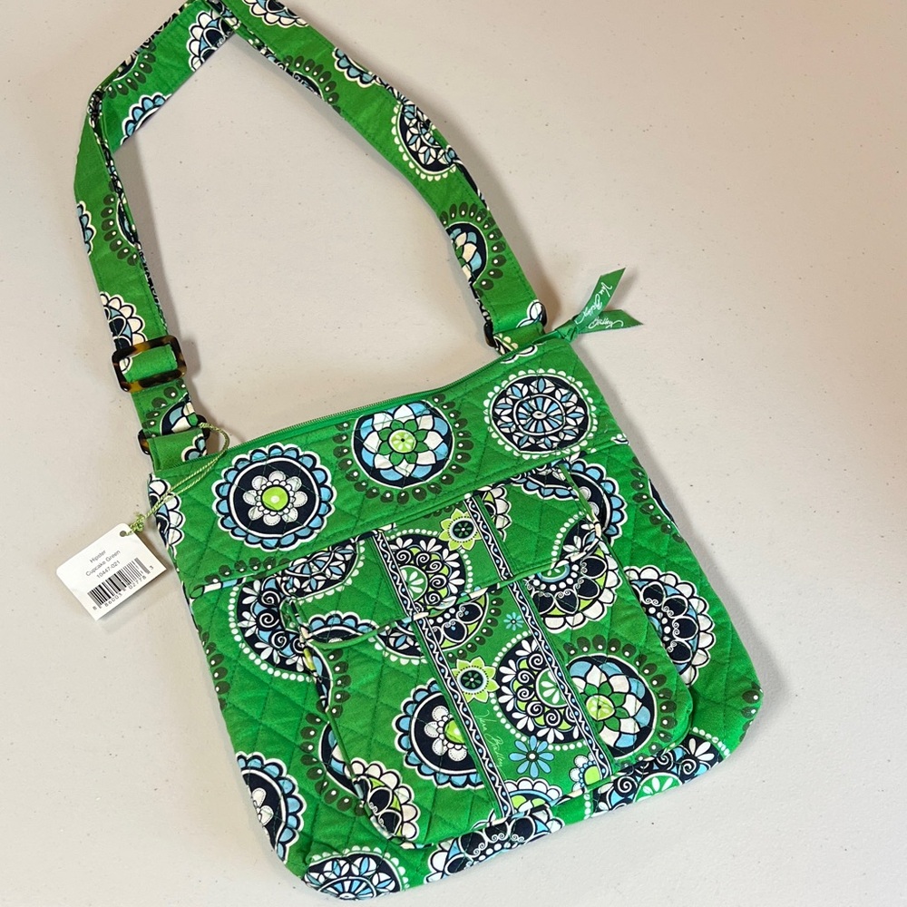 Vera Bradley RARE Cupcake Green Hipster Crossbody Bag Purse NEW